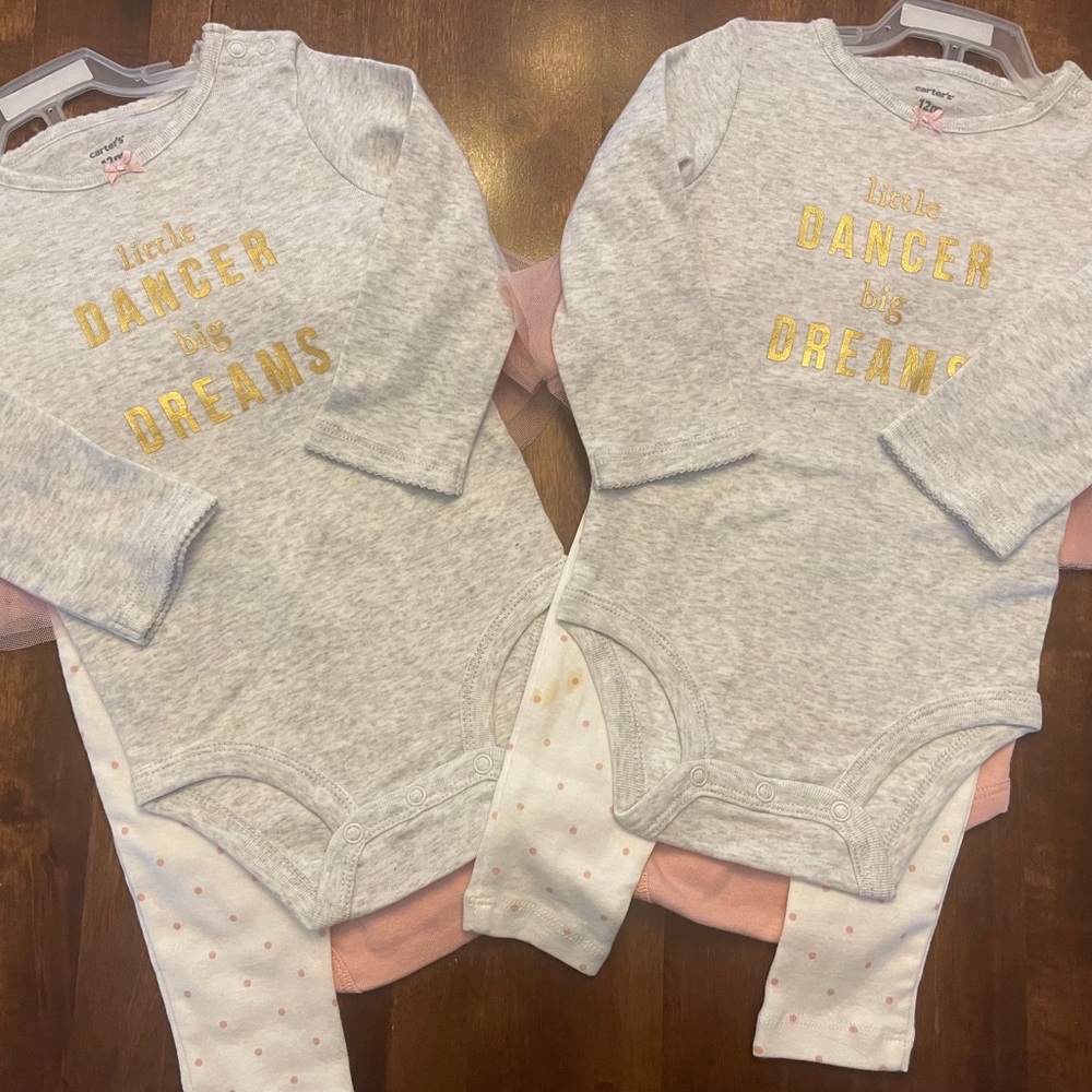 Twin sister set Carter’s 12 month